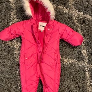 3-6 Month Pink DKNY snowsuit
